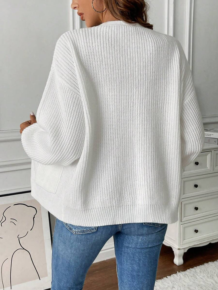 Adalyn | Open Front Cropped Cardigan with Pockets, Cozy Everyday Layer