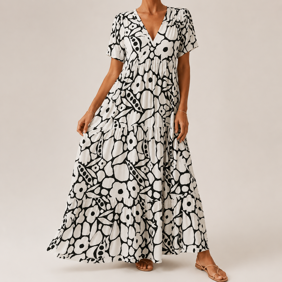 BOHEMIAN PRINTED DRESS FOR WOMEN