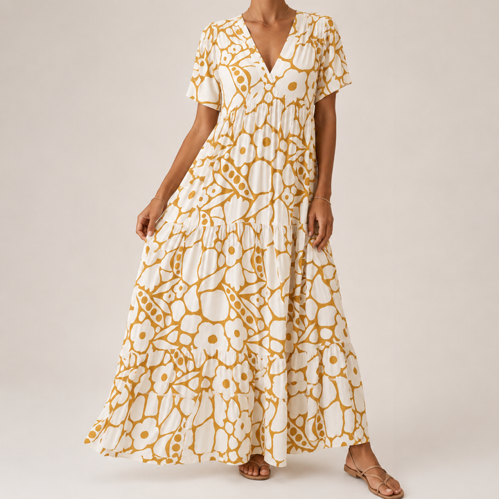 BOHEMIAN PRINTED DRESS FOR WOMEN