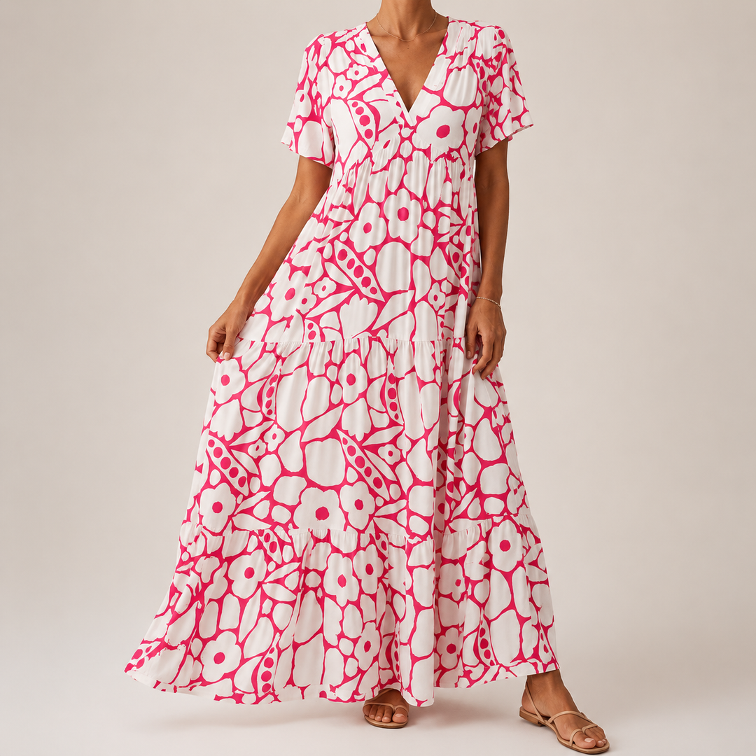 BOHEMIAN PRINTED DRESS FOR WOMEN