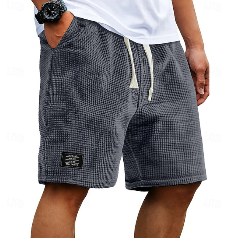 Oliver | Casual Waffle Summer Shorts
